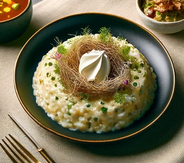 Risotto aux Noix de Saint-Jacques et Safran du Pays