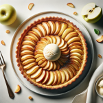Tarte Fine aux Pommes de Savoie et crème glacée vanille