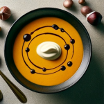Velouté de potimarrons et châtaignes